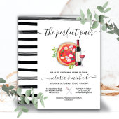 Pizza & Wine Italian Perfect Pair Dinner Einladung