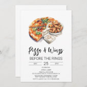 Pizza & Wings vor der Einladung (Vorne/Hinten)