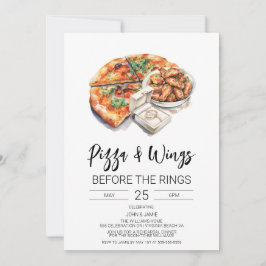 Pizza & Wings vor der Einladung
