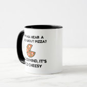 Pizza-Witz Tasse (Vorderseite Links)