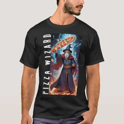 Pizza Wizard T-Shirt (Vorderseite)
