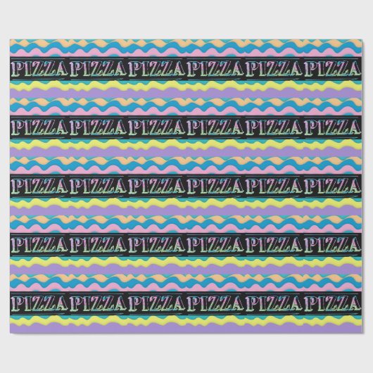 Pizza Wrapping Paper Geschenkpapier (Flach)