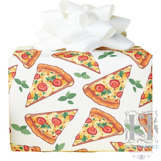 Pizza Wrapping Paper Geschenkpapier