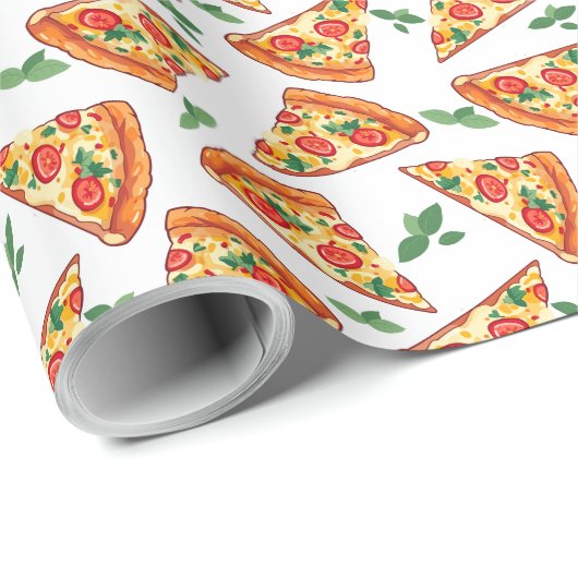 Pizza Wrapping Paper Geschenkpapier (Rolleneckpunkt)