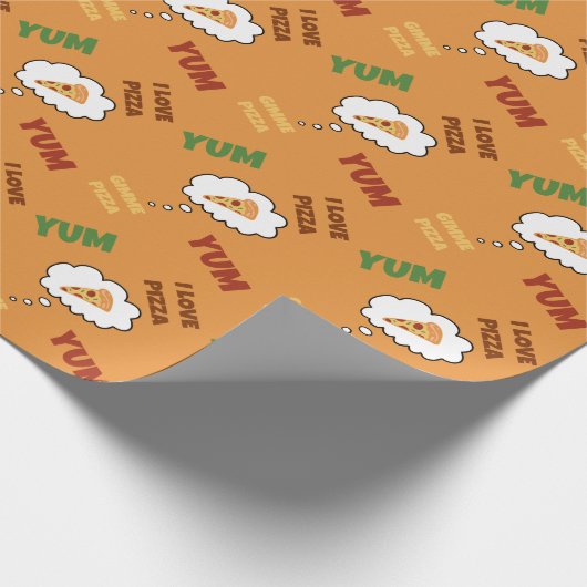 Pizza Yum Geschenkpapier (Ecke)