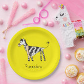 Pizza Zebra Niedlich Kids Animal Pappteller (Party)
