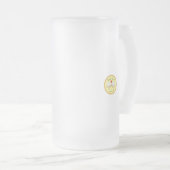 Pizza Zebra Niedlich Kids Cartoon Mattglas Bierglas (VorderseiteRechts)