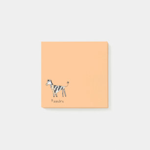 Pizza Zebra Niedlich Kids Cartoon Post-it Klebezettel