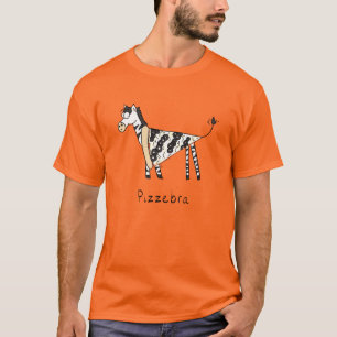 Pizza Zebra Niedlich Kids Cartoon T-Shirt