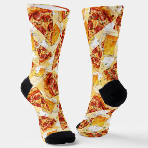 Pizza-Zeit Bier-Zeit Socken