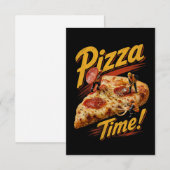 Pizza Zeit! Dankeskarte (Vorne/Hinten)