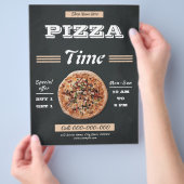 Pizza Zeit Flyer (Hand)