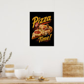 Pizza Zeit! Poster (Küche)