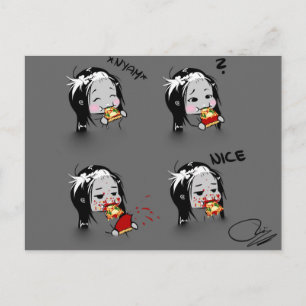 Pizza-Zeit! Postkarte