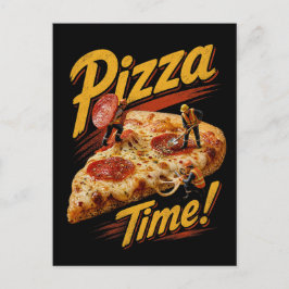 Pizza Zeit! Postkarte