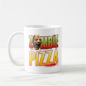 Pizza-Zombie-Kopf Kaffeetasse (Links)