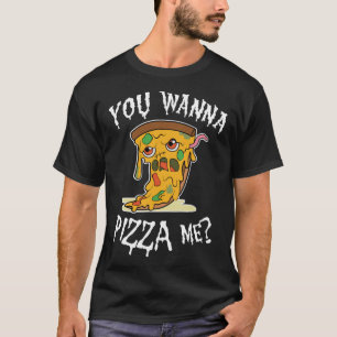 Pizza Zombie Sie wollen Pizza mir Pommes Futter T-Shirt