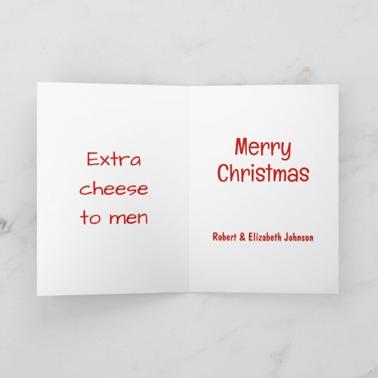 Pizza zu Weihnachten (Innenseite)