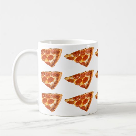 Pizza zum Frühstück Kaffeetasse (Links)