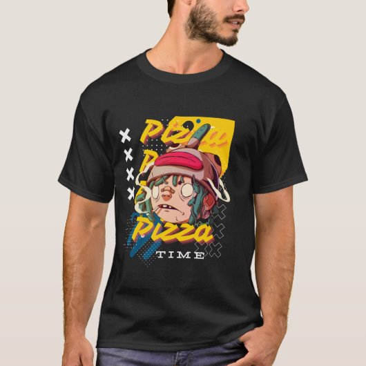 Pizza zum Shirt (Vorderseite)