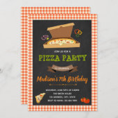 Pizzaärchen-Party Einladung (Vorne/Hinten)