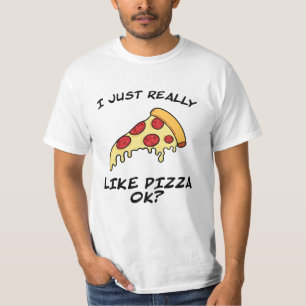 Pizzaausschnitt für Pizzas lustiges Sprichwort Fa T-Shirt