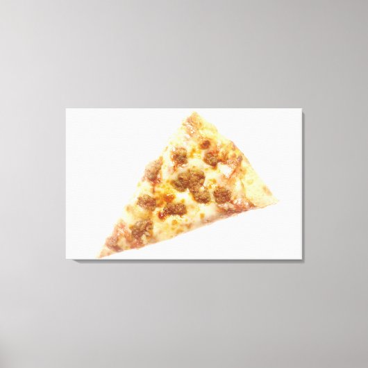 Pizzaausschnitt Leinwanddruck (Vorderseite)