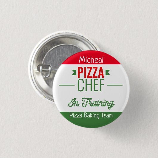 Pizzabeam - personalisiert button (Vorne & Hinten)