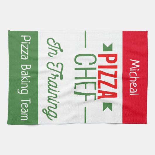 Pizzabeam - personalisiert geschirrtuch (Horizontal)