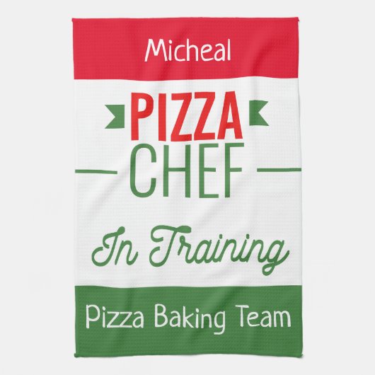 Pizzabeam - personalisiert geschirrtuch (Vertikal)