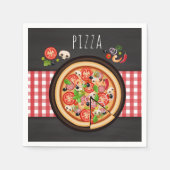 Pizzabendessen Party Serviette (Vorderseite)