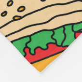 Pizzaburger Hotdog Pommes frites Tacos Fleecedecke (Ecke)