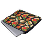 Pizzaburger Hotdog Pommes frites Tacos Laptopschutzhülle (Vorne Knopf)