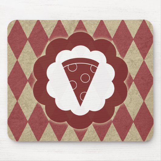 Pizzadiamanten Mousepad (Vorne)