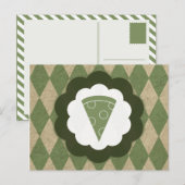 Pizzadiamanten Postkarte (Vorne/Hinten)