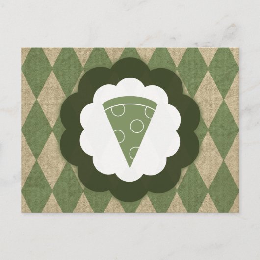 Pizzadiamanten Postkarte (Vorderseite)