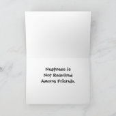 Pizzaessen oder Party Grußkarte Karte (Innenseite)