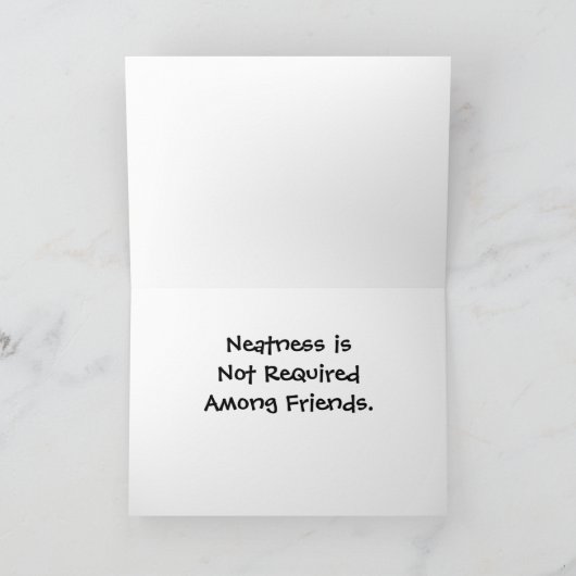 Pizzaessen oder Party Grußkarte Karte (Innenseite)