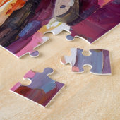 Pizzafarben Moderne Abstrakte Kunst Puzzle (Seite)