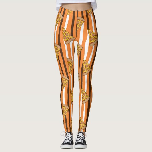 Pizzafreund 2 Leggings (Vorderseite)