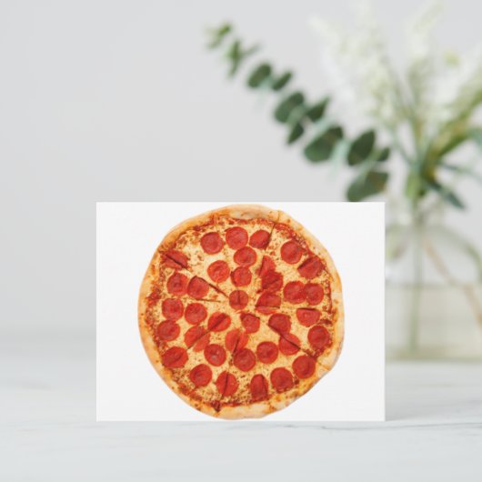 Pizzafreund Postkarte (Stehend Vorderseite)