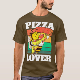 Pizzafreunde mit Bienen und Pizza T-Shirt