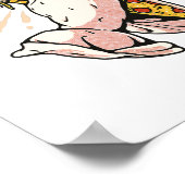 Pizzahandgebet - Danke Herr für dieses Essen Poster (Ecke)