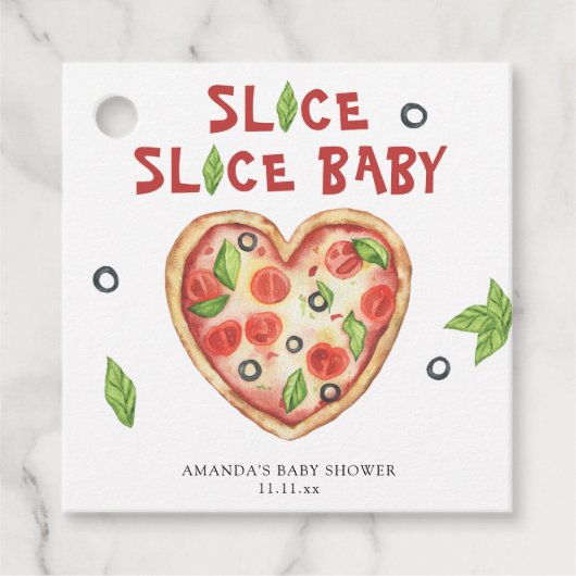 Pizzaherdusche Geschenkanhänger (Vorderseite)