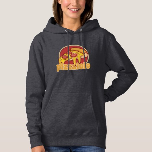 Pizzaiolo lustige Pizzeria Pizzaiolo Geschenkidee Hoodie (Vorderseite)