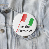 Pizzaiolo rundes Abzeichen Button (Beispiel)