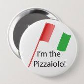 Pizzaiolo rundes Abzeichen Button (Vorne & Hinten)