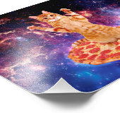 Pizzakatkatze Fotodruck (Ecke)