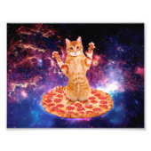 Pizzakatkatze Fotodruck (Vorne)