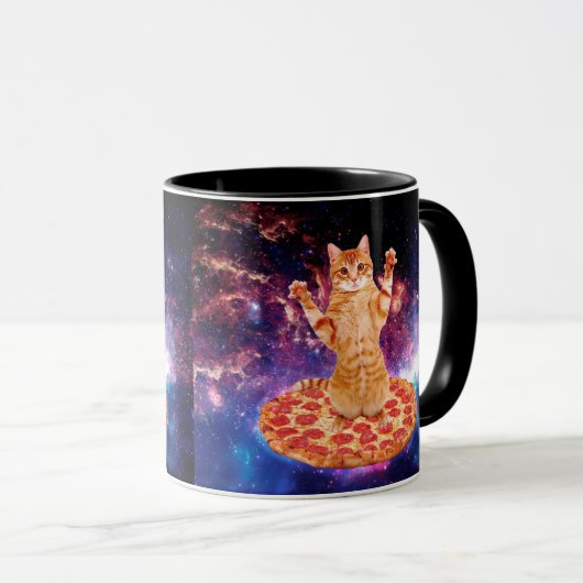 Pizzakatkatze Tasse (VorderseiteRechts)